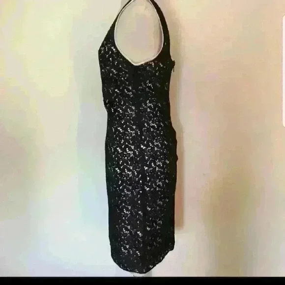 BB Dakota Black Lace Dress - Size 6 - Picture 3 of 12